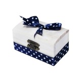 Cumpara ieftin Cutiuta Cufar Din Lemn Pentru Prima Suvita a Bebelusului, Bleumarin - CPS02