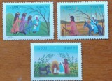 BRAZILIA 1985-&#039;&#039;RELIGIE-CRACIUN -MAGII&#039;&#039; =SET 3 TIMBRE-MNH-Nestampilate