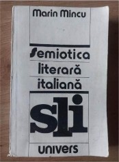 Semiotica literara italiana- Marin Mincu