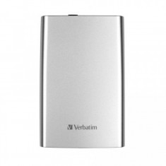 Hard disk extern Verbatim Slim &#039;N&#039; Go , 1 TB , USB 3.0 , Argintiu