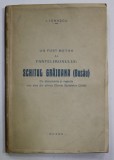 UN FOST METOH AL PANTELIMONULUI : SCHITUL GRAJDANA ( BUZAU ) de I. IONASCU , CU DOCUMENTE SI REGESTE ...ARHIVA EFORIEI SPITALELOR CIVILE , 1936 , DEDI