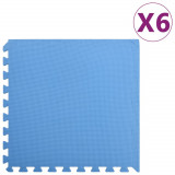 VidaXL Saltele de exerciții, 6 buc., albastru, 2,16 ㎡, spumă EVA