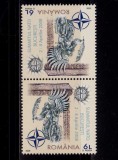 ✅RO 2008 LP 1798 d&quot;Summitul NATO Buc. &quot; , pereche tete-beche tip 1 , MNH