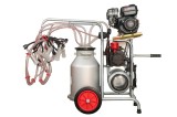 Aparat de muls oi si capre, cu motor termic si electric, MELASTY cu 4 posturi si 1 bidon aluminiu de 20 de litri