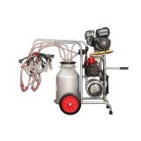 Aparat de muls oi si capre, cu motor termic si electric, MELASTY cu 4 posturi si 1 bidon aluminiu de 20 de litri
