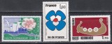 Franta 1978 - Regiunile Franței (Normandia Superioară, Ile de France, Normandia Inferioară), 3 Serii, MNH, Nestampilat