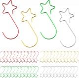 Set de 80 carlige pentru ornamente de Craciun Weysoo, multicolor, metal, 5,1 x 2,2 cm