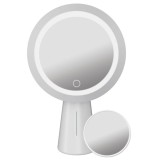 Oglinda pentru machiaj, make-up, cu leduri 3W, senzor pornire si reglaj intensitate luminoasa, acumulatori, 120lm, PMLY19