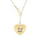 Infinity Love - Colier asimetric argint 925 placat cu aur galben 24K cu infinit si inima personalizata