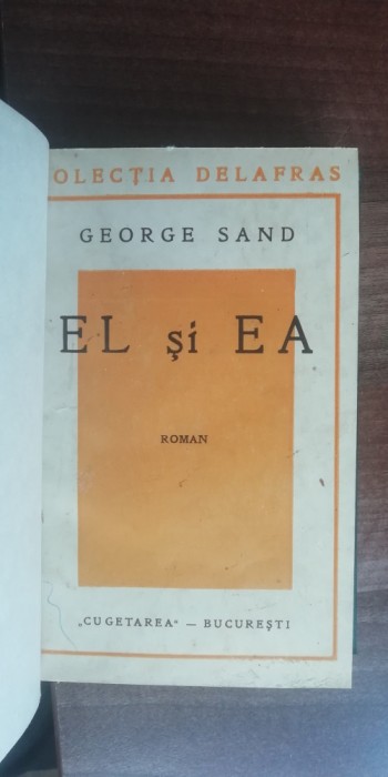 myh 50f - George Sand - El si ea - editie interbelica