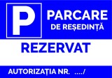 indicator pentru parcare de resedinta cu numar de autorizatie