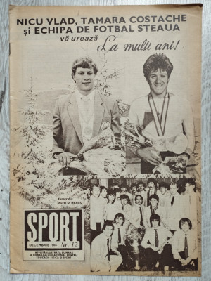 Revista SPORT nr. 12 - Decembrie 1986 - Jiul Petrosani foto