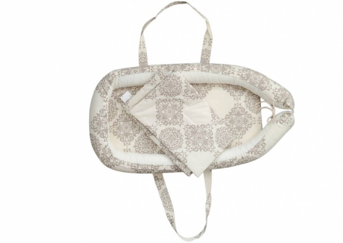 Baby Nest Somnart: Cosulet bebelusi + Salteluta 42x84x2 cm + Paturica 70x70 cm model Elegant Armonia