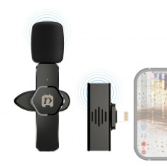 Weless Microfon Microfon Mini Microfon pentru iPhone Android Telefon YouTuber