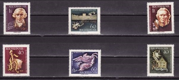 C5463 - Ungaria 1959 - Haydn 6v.nestampilat MNH