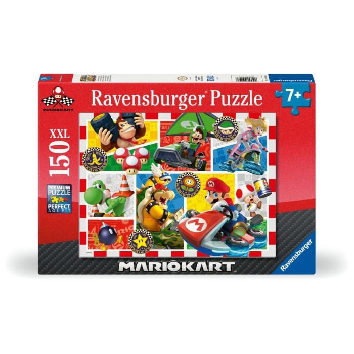Ravensburger - Puzzle Super Mario si kart 150 piese XXL