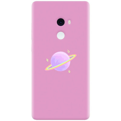 Husa silicon pentru Xiaomi Mi Mix 2, Saturn On Pink foto