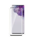 Folie de sticla pentru Samsung Galaxy S20, cu margini colorate Negru