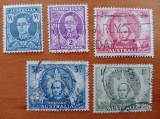 COLONII-BRITAN.-AUSTRALIA-1934=''Quinsland etc''-lot 5val.-STAMPILATE-Vezi-Scan