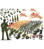 Set de figurine baza militara 307 piese pentru copii