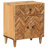 vidaXL Noptieră cu sertar Maro 50 x 33 x 60 cm Lemn de mango solid 4018927