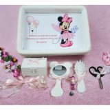 Cumpara ieftin Tavita Mot/Turta, Buretata din Catifea cu 6 Piese - Alba - TPT521