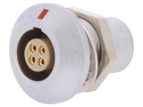 Conector Circular 1B Soclu Mamă 4 PIN 10A Lipire