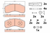 TRW GDB5111 set placute frana,frana disc