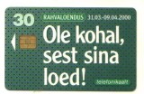 bnk card Cartele telefonice - Estonia - Population Census -Col:ET0124A