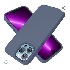 Huse silicon antisoc cu microfibra pentru Iphone 14 Pro Max Gri
