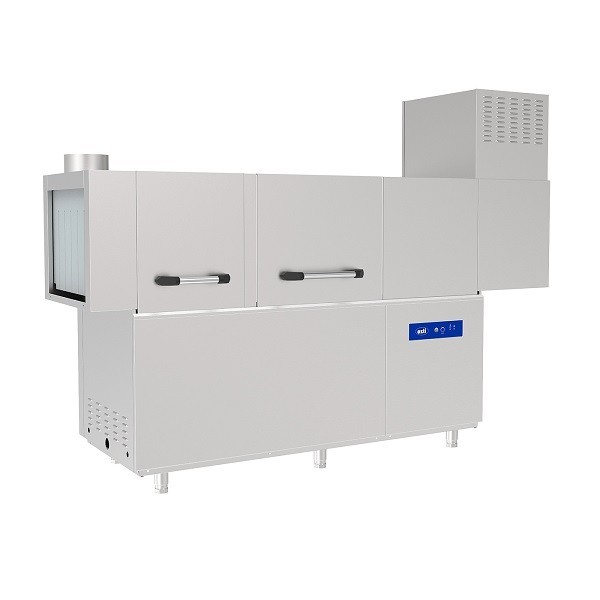 Masina de spalat vase profesionala, tip tunel, cu uscator