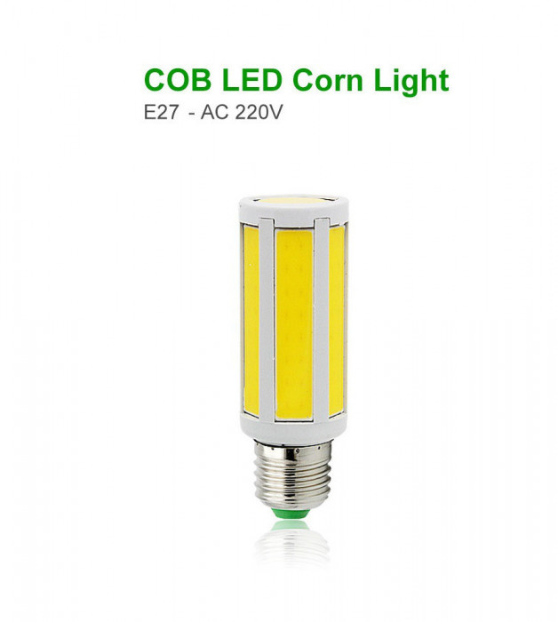 7W E27 Bec cu 24 LED-uri COB-Culoare Alb cald