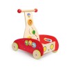 Antepremergator Hape Rosu cu Activitati, Jucarie din Lemn, +1 An, Baieti/Fete, Dimensiuni 33.3x46x50.5 cm