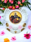 Candela ovală Sf&acirc;ntul Mucenic Mina