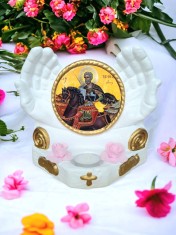 Candela ovală Sf&acirc;ntul Mucenic Mina
