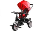 Tricicleta Copii cu Pedale, Scaun Rotativ, Copertina Rosie, LeanToys 7671, Roti Cauciuc, Centura Siguranta, +9 Luni