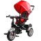 Tricicleta cu pedale pentru copii, cu scaun rotativ si copertina rosie, LeanToys, 7671