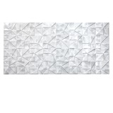 Panou decorativ, PVC, model marmura 3D, abstract, nuante gri, 96x48.5 cm&nbsp;