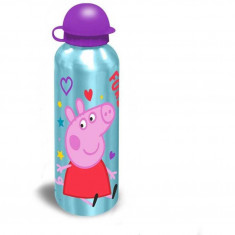 Sticla apa aluminiu SunCity Peppa Pig Hearts 500 ml EWA09041PPC