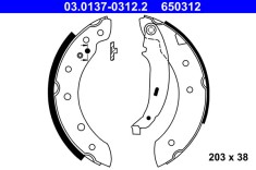 ATE 03.0137-0312.2 Set saboti frana