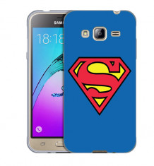 Husa Samsung Galaxy J3 si J3 2016 J320 Silicon Gel Tpu Model Superman foto