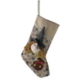 Ciorap decorativ Halloween Befana textil multicolor cm 24 x 37 H