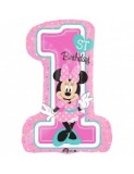 Balon Folie Cifra 1&#039;st Birthday Minnie Mouse 48x71 cm