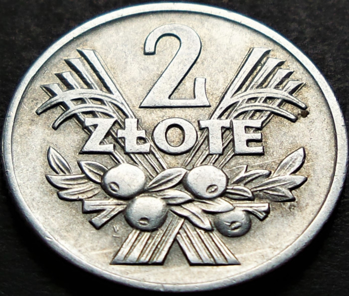 Moneda istorica 2 ZLOTI - POLONIA, anul 1958 * cod 86