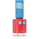 Rimmel Kind &amp; Free lac de unghii culoare 155 Sunset Soar 8 ml