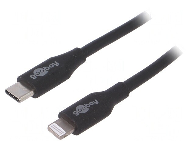 Cablu USB C la Lightning 2m Negru 87W