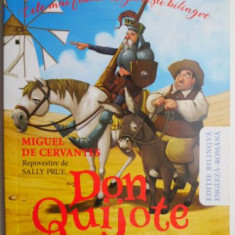 Don Quijote de la Mancha. Repovestire de Sally Prue – Miguel de Cervantes (editie bilingva engleza-romana)
