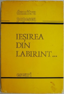 Iesirea din labirint... Eseuri &amp;ndash; Dumitru Popescu foto