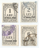 Romania, LP IV.15/1930, Taxa de plata, t. negru, h. alba, supr. 8 IUNIE, obl., Nestampilat