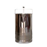 Recipient inox cu flotor pentru masurarea laptelui - 20 litri